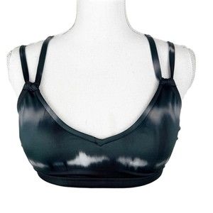 All in Motion Sports Bra Women Small Grey Tie Dye Padded Activewear Workout